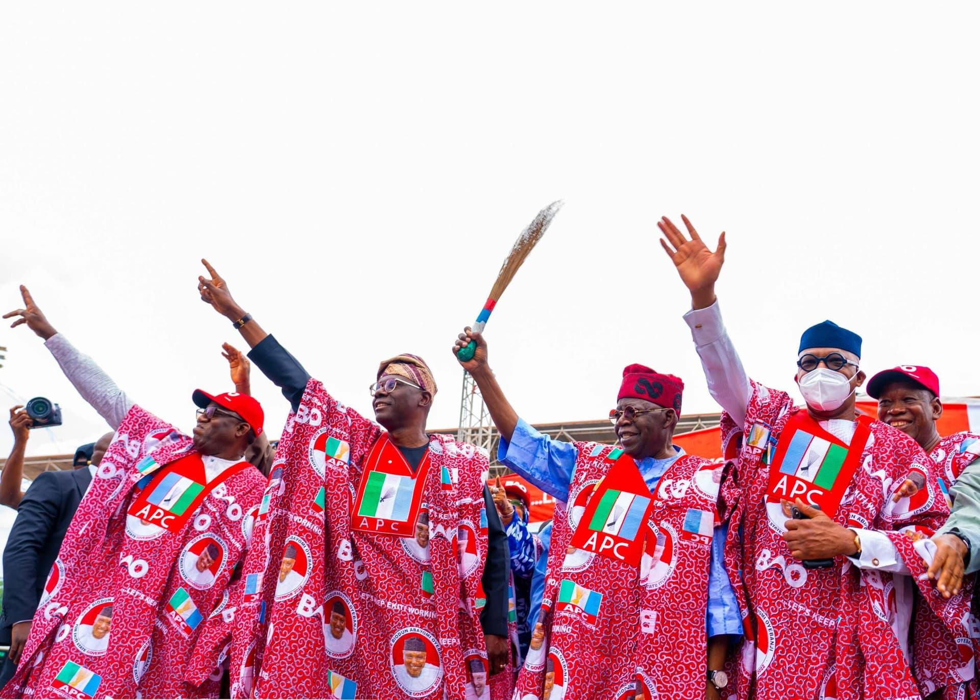 Tinubu, Sanwo-Olu, Ganduje, 12 Govs in Ekiti for APC Guber Candidate, Biodun Oyebanji