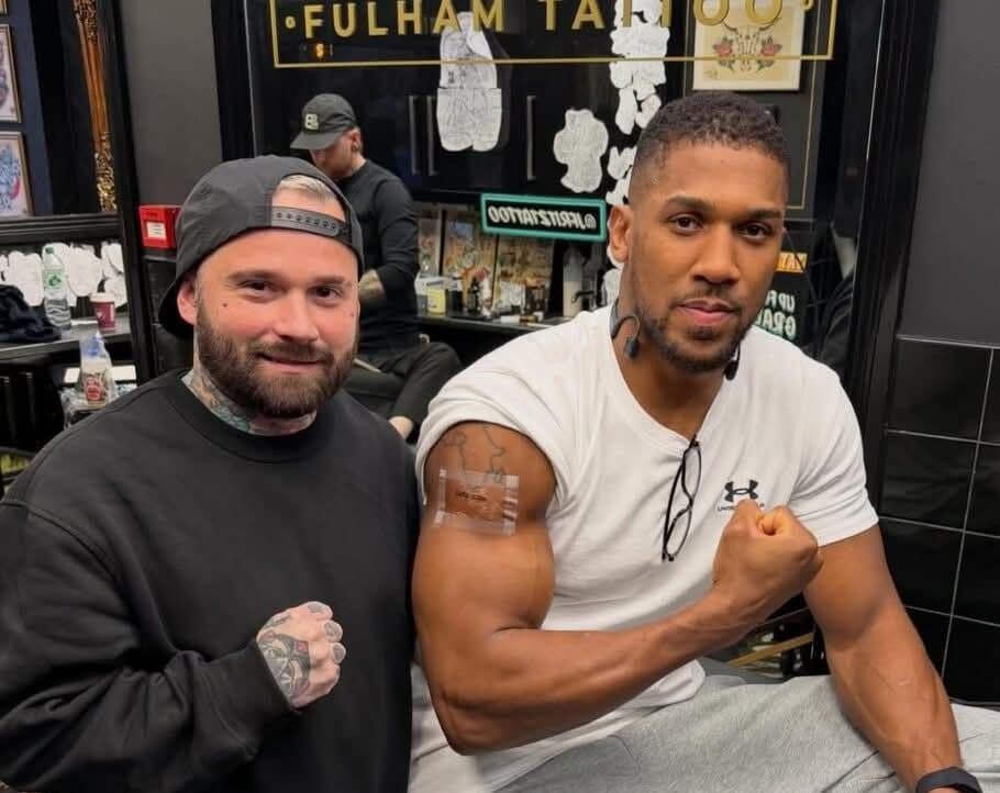 Anthony Joshua Tattoos Late Friends’ Names on His Arm