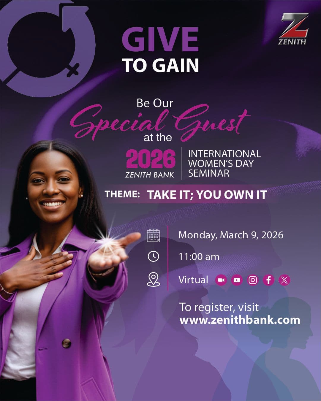 Zenith Bank Marks International Women’s Day 2026 with High-Level Seminar