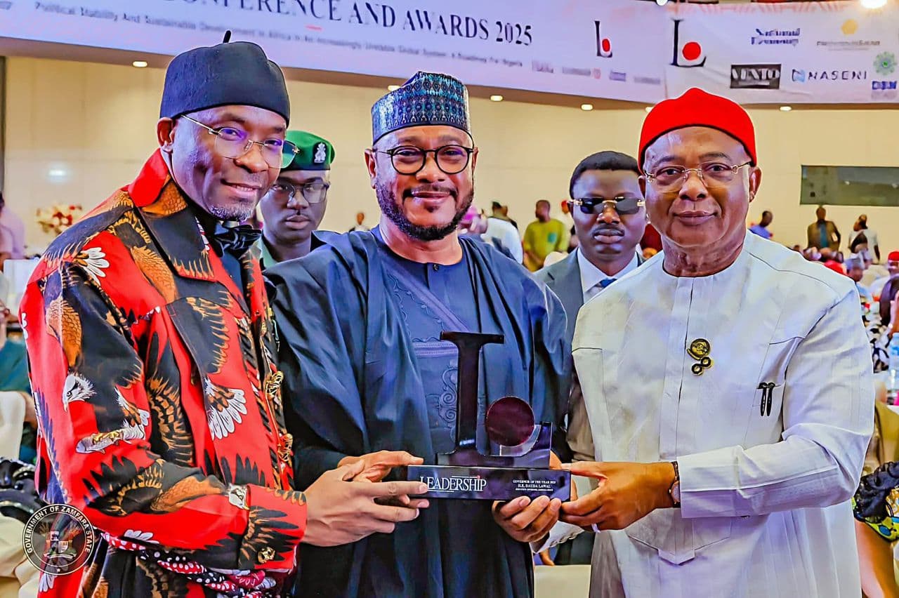 Gov Dauda Lawal Bags Leadership Newspaper ‘Governor of the Year’ Award, Pledges Continued Commitment to Zamfara Development